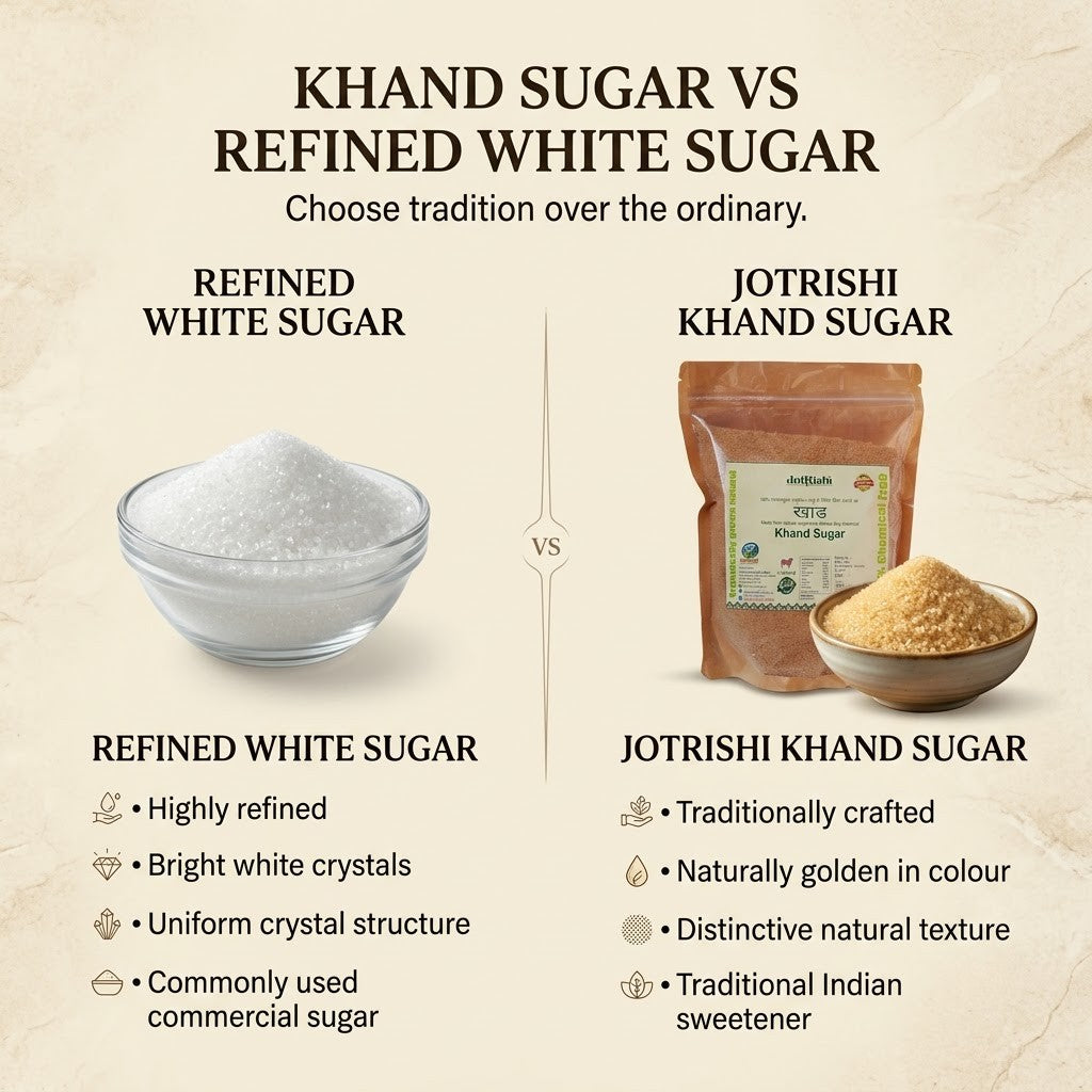 Khand Sugar - Chemical  Free Sweetener